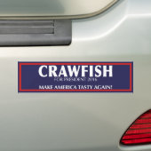 アメリカを風味がよく再度させて下さい! Crawfishのバンパーステッカー バンパーステッカー (車上)