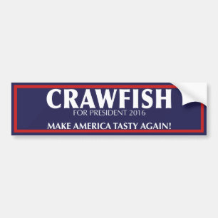 アメリカを風味がよく再度させて下さい! Crawfishのバンパーステッカー バンパーステッカー