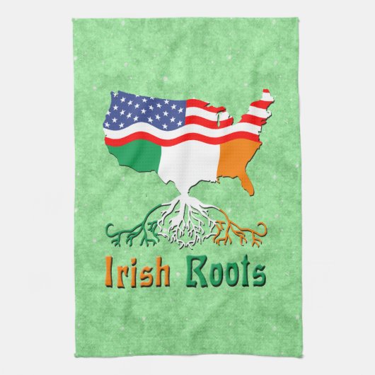 アメリカアイリッシュルーツティータオル キッチンタオル (縦)