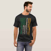 アメリカアイルランド国旗Shamrock TシャツSt patricks Tシャツ (正面フル)