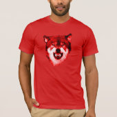 アメリカアカオオカミのワイシャツ Tシャツ (正面)
