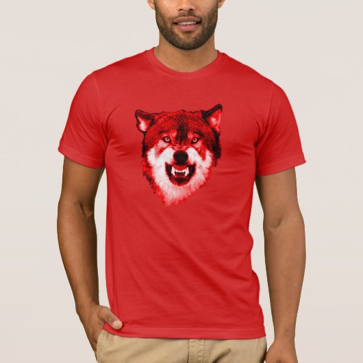 アメリカアカオオカミのワイシャツ Tシャツ (正面)