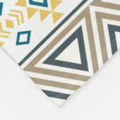 アメリカアステカのインド様式の部族のモチーフ フリースブランケット (角)