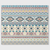 アメリカアステカのインド様式の部族のモチーフ ラッピングペーパー (フラット)