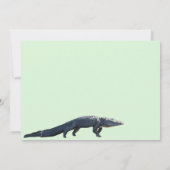 アメリカアリゲータフラットグリーティングカード カード (裏面)