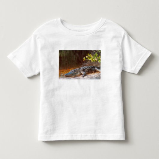 アメリカアリゲーターのクローズアップ J.N. トドラーTシャツ (正面)