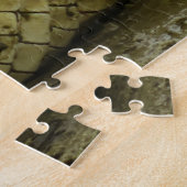 アメリカアリゲーターのポートレート ジグソーパズル (側面)