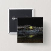 アメリカアリゲーター 缶バッジ (正面&裏面)