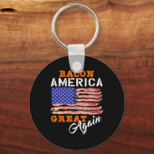 アメリカア素晴らしリアンスシャツバおもしろいーベキューBbq 2024 キーホルダー (正面)