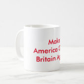 アメリカイギリスのコーヒー・マグの赤を再度作って下さい コーヒーマグカップ (正面左)