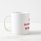 アメリカイギリスのコーヒー・マグの赤を再度作って下さい コーヒーマグカップ (左)