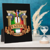 アメリカイタリアン人 フォトプラーク (側面)