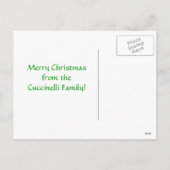 アメリカイタリアン合衆国カスタムの写真クリスマスポストカード シーズンポストカード (裏面)