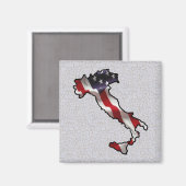 アメリカイタリアン国旗 マグネット (正面/裏面)