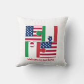 アメリカイタリアン歓迎 クッション (裏面)