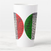 アメリカイタリアン野球選手 カフェラテマグ (正面)