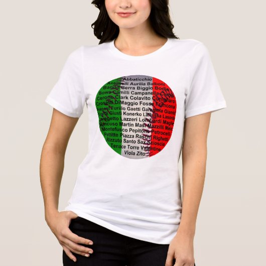 アメリカイタリアン野球選手 トライブレンドＴシャツ (正面)