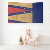 アメリカインスパイアアート | フラッグス、ジェルシー、7月4日 横断幕 (インサイチュ)