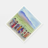 アメリカインディアンお祝い紙ナプキンス スタンダードランチョンナプキン (角)