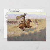 アメリカインディアンのスタンピード ポストカード (正面/裏面)