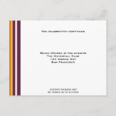 アメリカインディアンのフットボールのスポーツバーMitzvahReception エンクロージャーカード (正面)