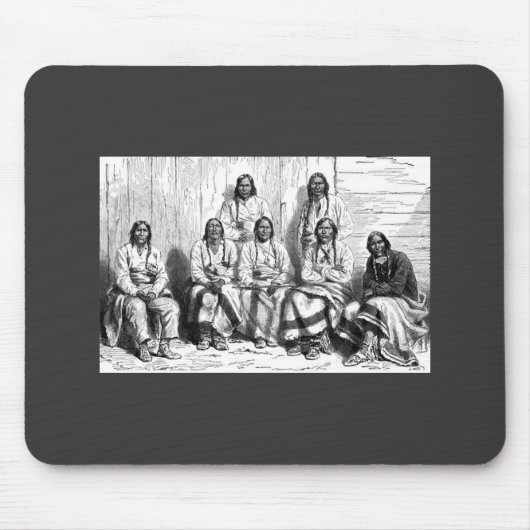 アメリカインディアンのマウスパッド マウスパッド (正面)