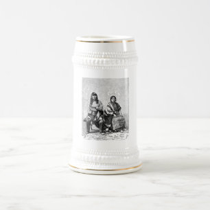 アメリカインディアンのマグカップ ビールジョッキ