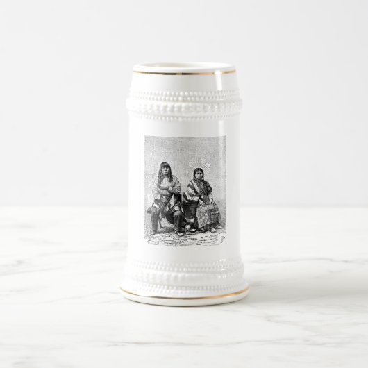 アメリカインディアンのマグカップ ビールジョッキ (中央)