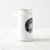 アメリカインディアンのマグカップ ビールジョッキ (正面左)