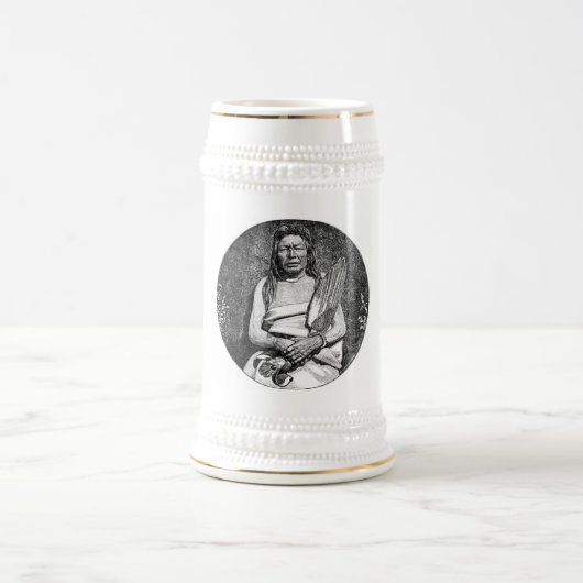 アメリカインディアンのマグカップ ビールジョッキ (中央)