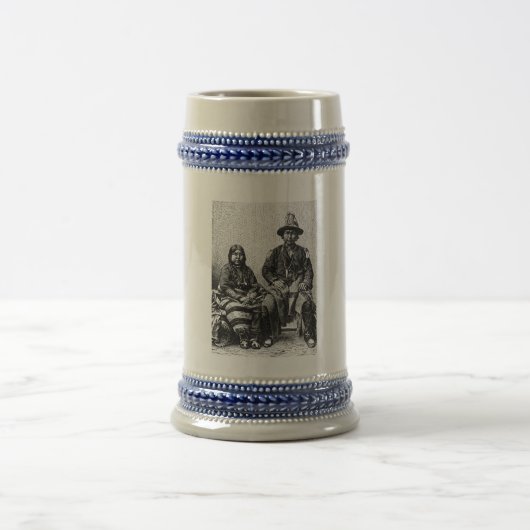 アメリカインディアンのマグカップ ビールジョッキ (中央)