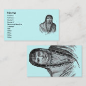 アメリカインディアンの名刺 名刺 (正面/裏面)