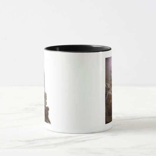 アメリカインディアンの国立博物館の彫像 マグカップ (中央)