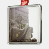 アメリカインディアンの国立博物館の彫像 メタルオーナメント (左)