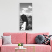 アメリカインディアンの少女 キャンバスプリント (インサイチュ (リビング))