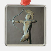 アメリカインディアンの形の風見鶏 メタルオーナメント (正面)