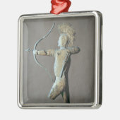 アメリカインディアンの形の風見鶏 メタルオーナメント (左)