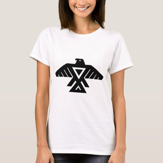 アメリカインディアンの雷鳥のトーテム Tシャツ (正面)
