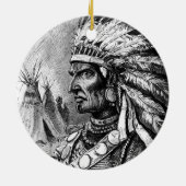 アメリカインディアンオーナメント セラミックオーナメント (裏面)