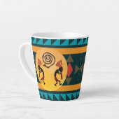 アメリカインディアンココペリ2音式コーヒーマグ カフェラテマグ (左アングル)