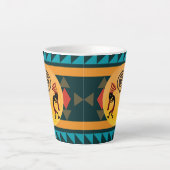 アメリカインディアンココペリ2音式コーヒーマグ カフェラテマグ (正面)