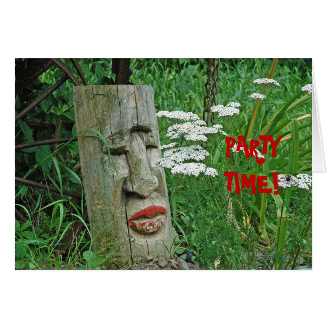 アメリカインディアントーテム：パーティーカード (正面横)