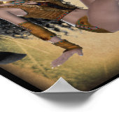 アメリカインディアンプリンセスと馬のポスター ポスター (角)