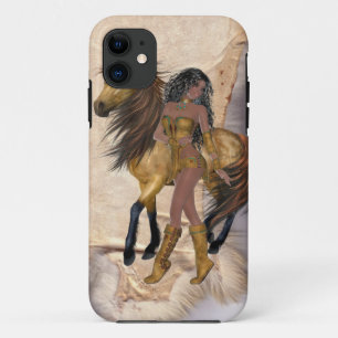 アメリカインディアンプリンセスと馬 iPhone 11 ケース