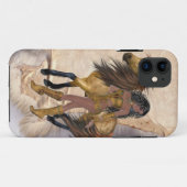 アメリカインディアンプリンセスと馬 Case-Mate iPhoneケース (裏面(横))