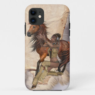 アメリカインディアンプリンセスと馬 iPhone 11 ケース
