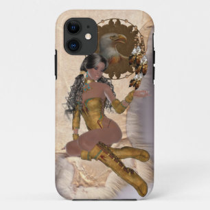 アメリカインディアンプリンセスイーグルマンダラ iPhone 11 ケース