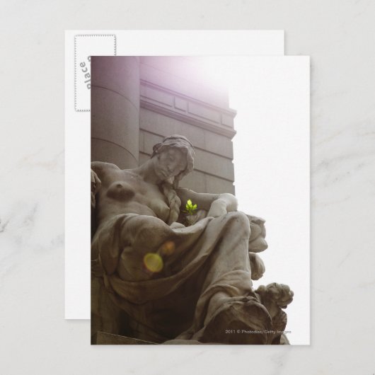 アメリカインディアン国立博物館像 ポストカード (正面/裏面)