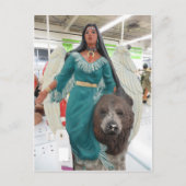 アメリカインディアン天使 ポストカード (正面)