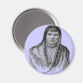 アメリカインディアン磁石 マグネット (正面/裏面)